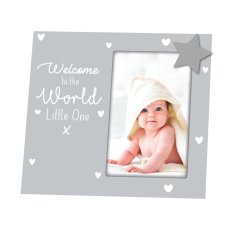 FS827-GR: Grey Wooden Photo Frame